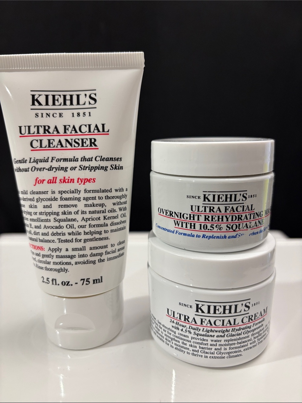 Kiehl's Ultra Facial Cleanser, Cream & Mask bundle
